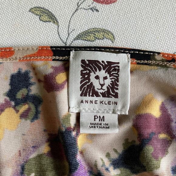 Anne Klein Abstract Print Pullover Top, Size MP - Picture 5 of 7